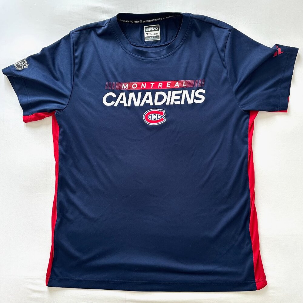 Montreal Canadiens NHL Authentic Pro Rink Tech T-Shirt Men's Large
